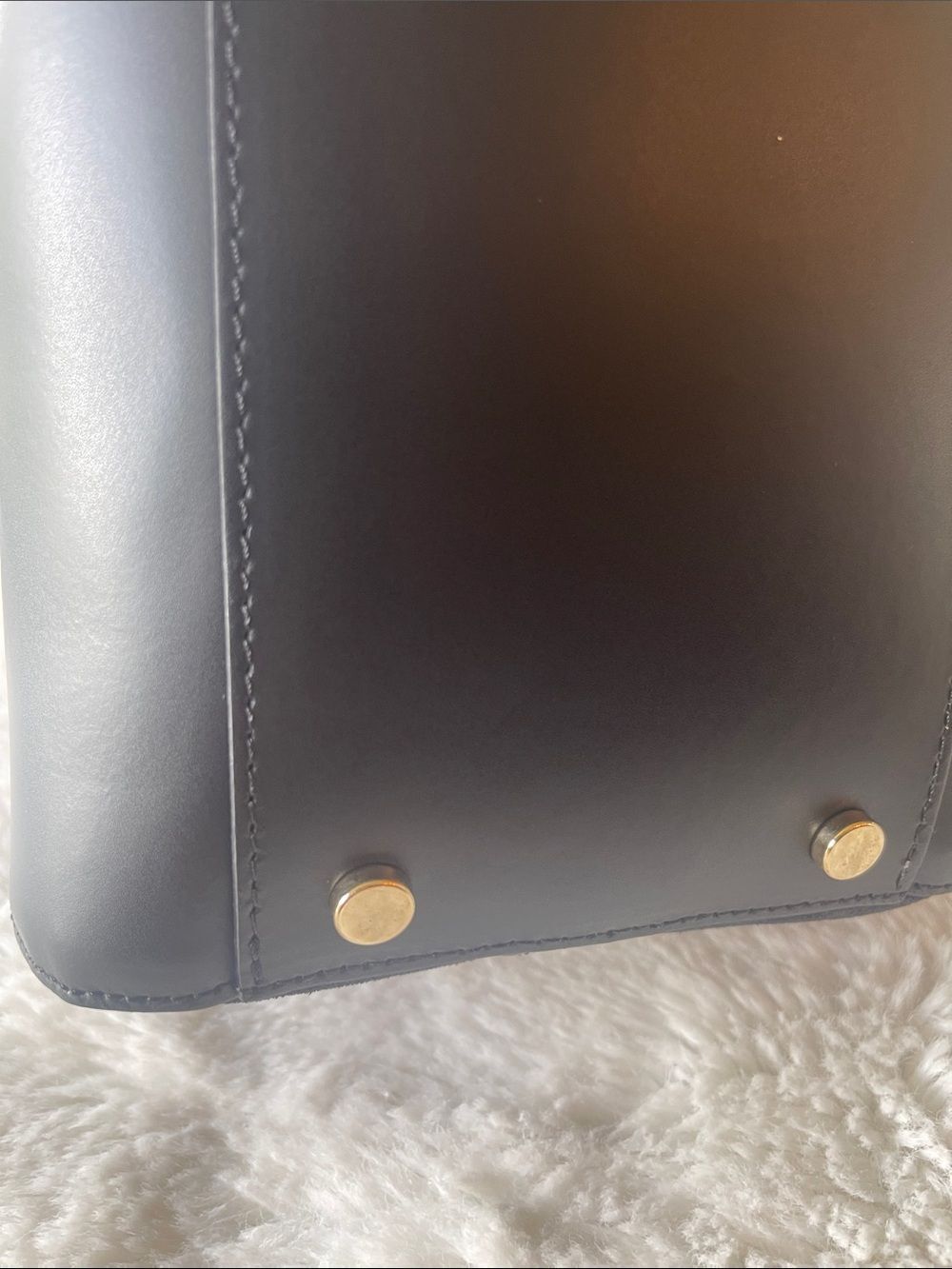 Claudia Firenze - Isadora Black Chamois Women Handbag - Genuine Leather & Suede - Picture 9 of 12